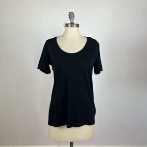 Diesel Black Scoop Neck Tee